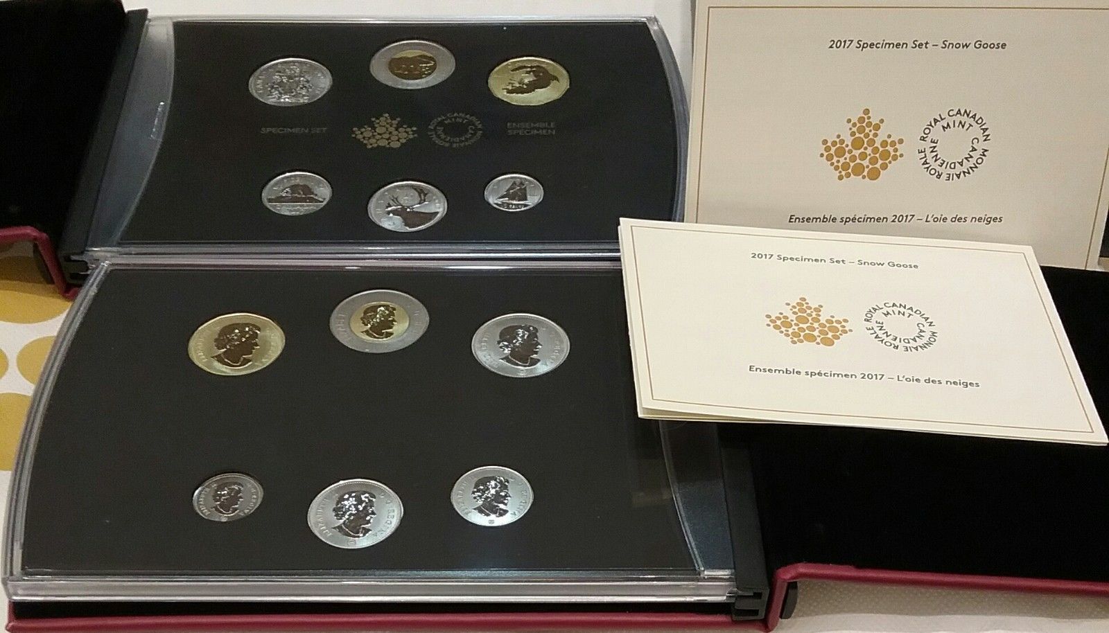 6-Coins Specimen Set: 2017 Classic Snow Goose, Canada's 150th Birthday. No Tax.