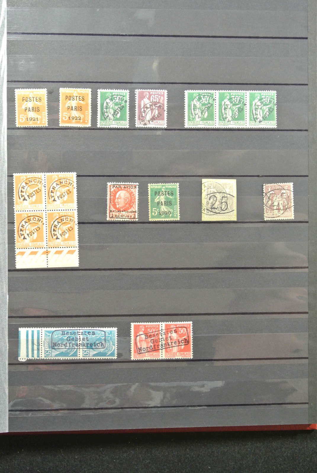 Lot 25182 Collection fake stamps of France.