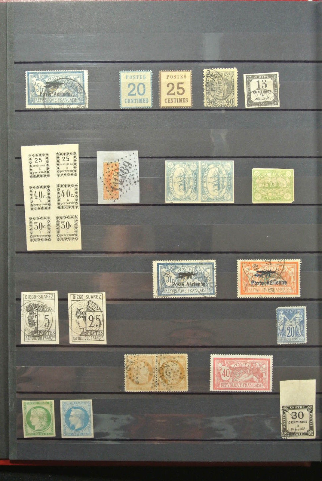 Lot 25182 Collection fake stamps of France.