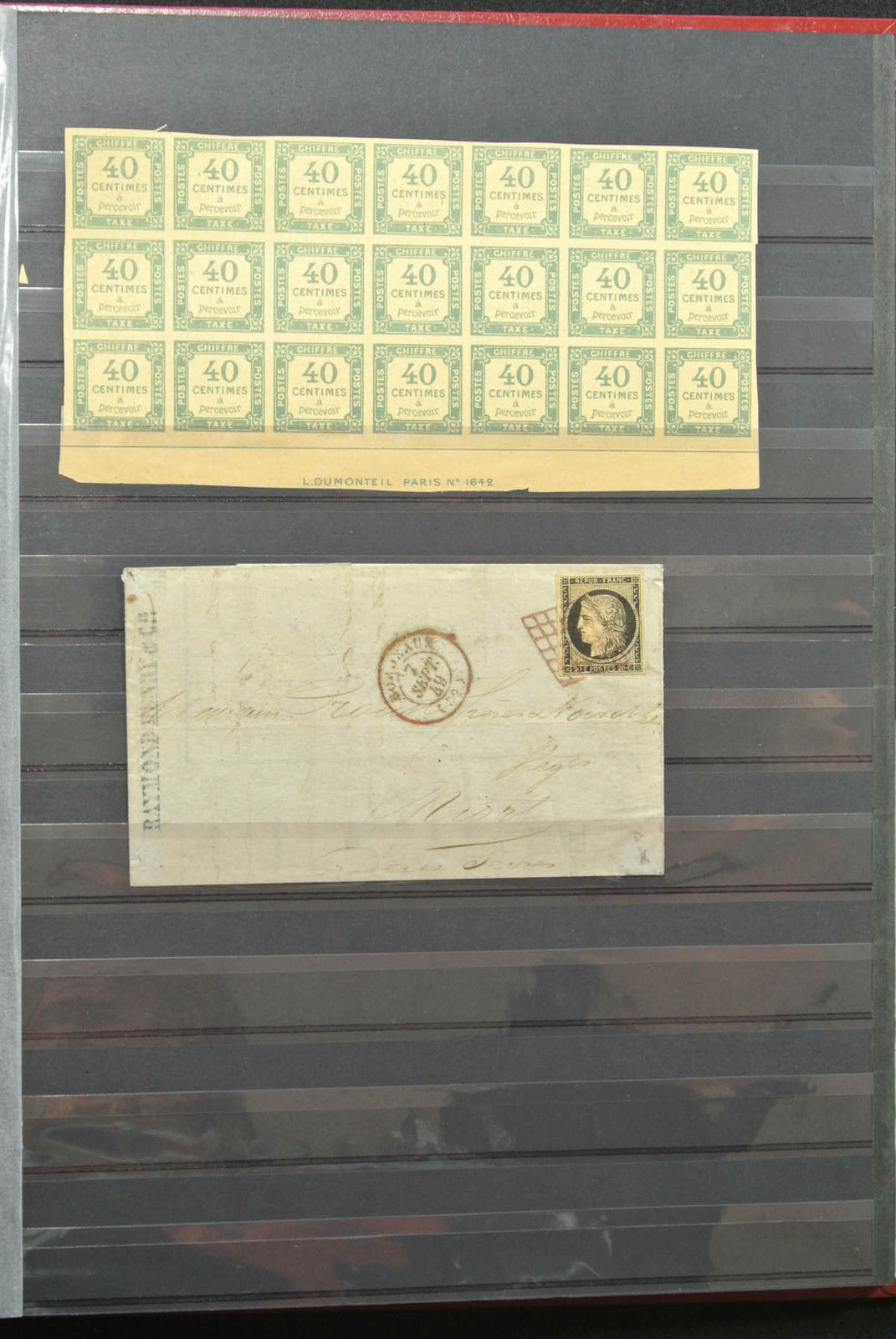 Lot 25182 Collection fake stamps of France.