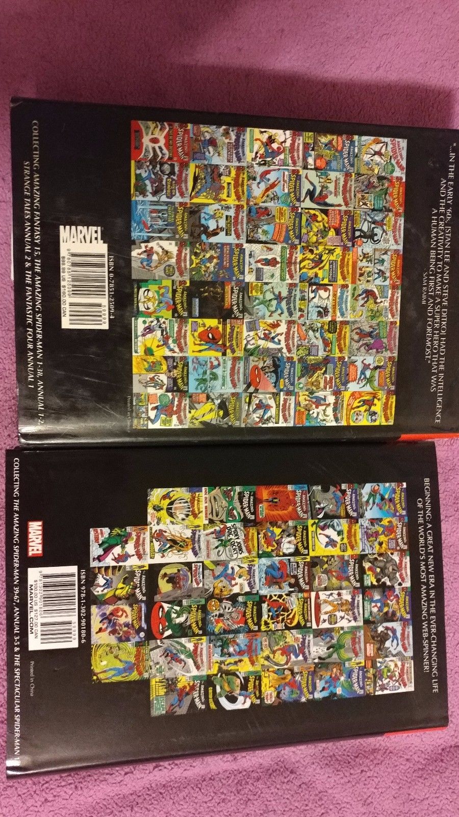 Marvel Amazing Spider-Man Omnibus Vol 1 and 2.