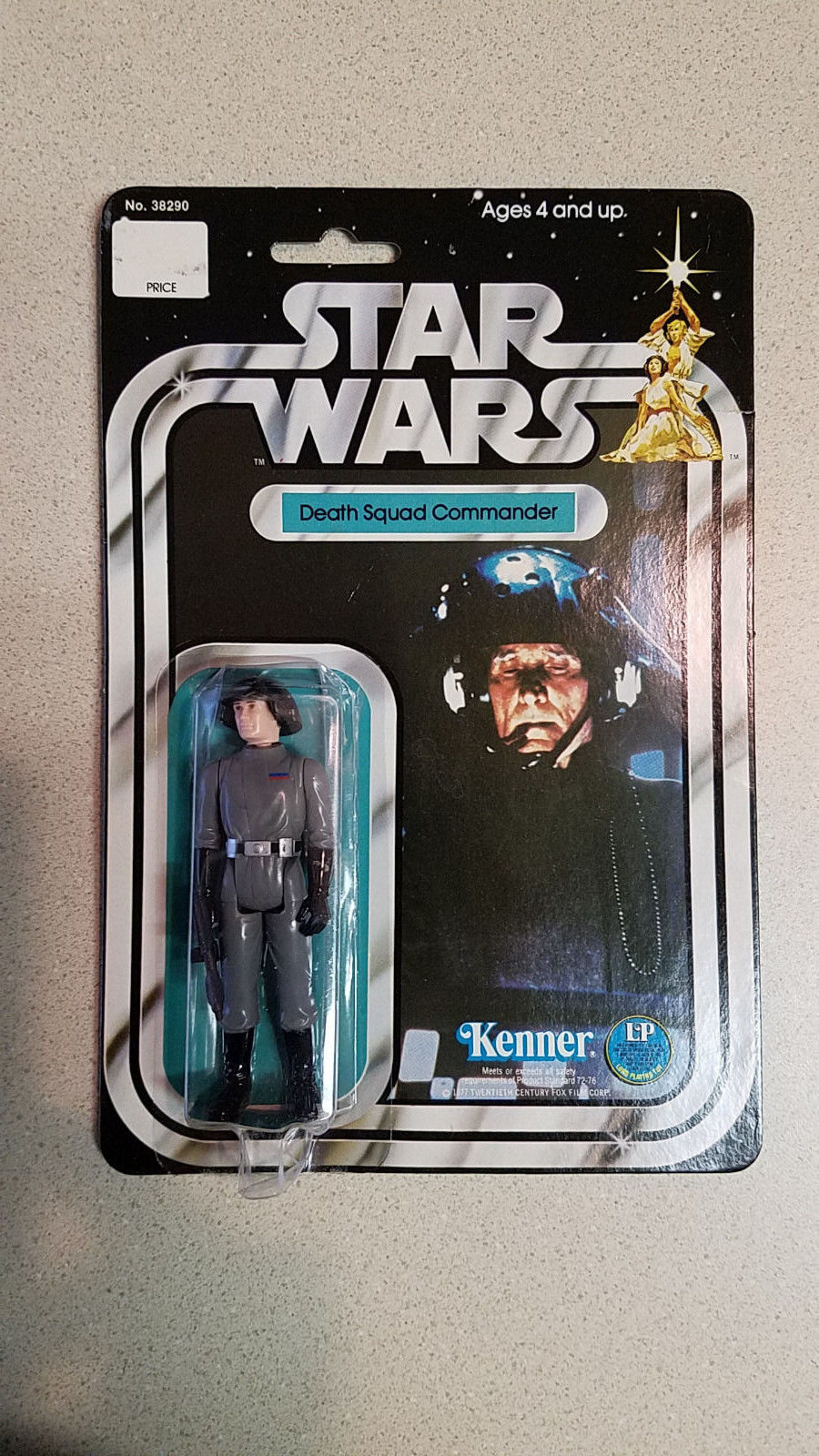 Star Wars Vintage Death Squad Commander 12-Back C Kenner carded action figure