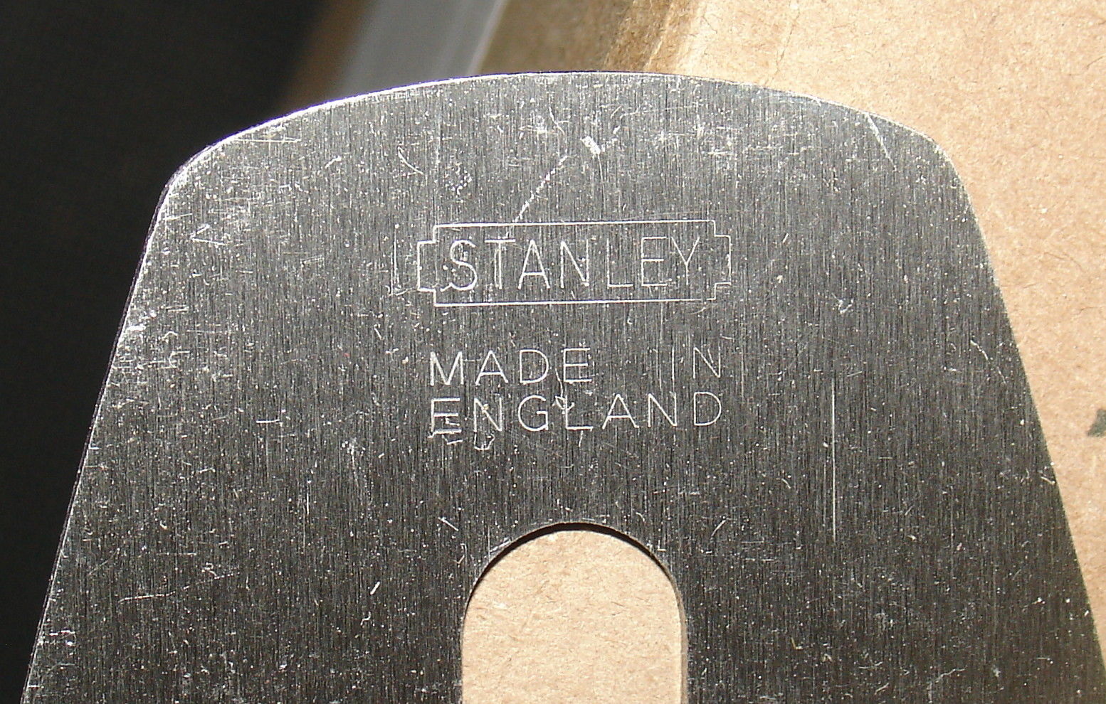 Vintage Stanley Plane Iron Cutter Made in England Unused with Package