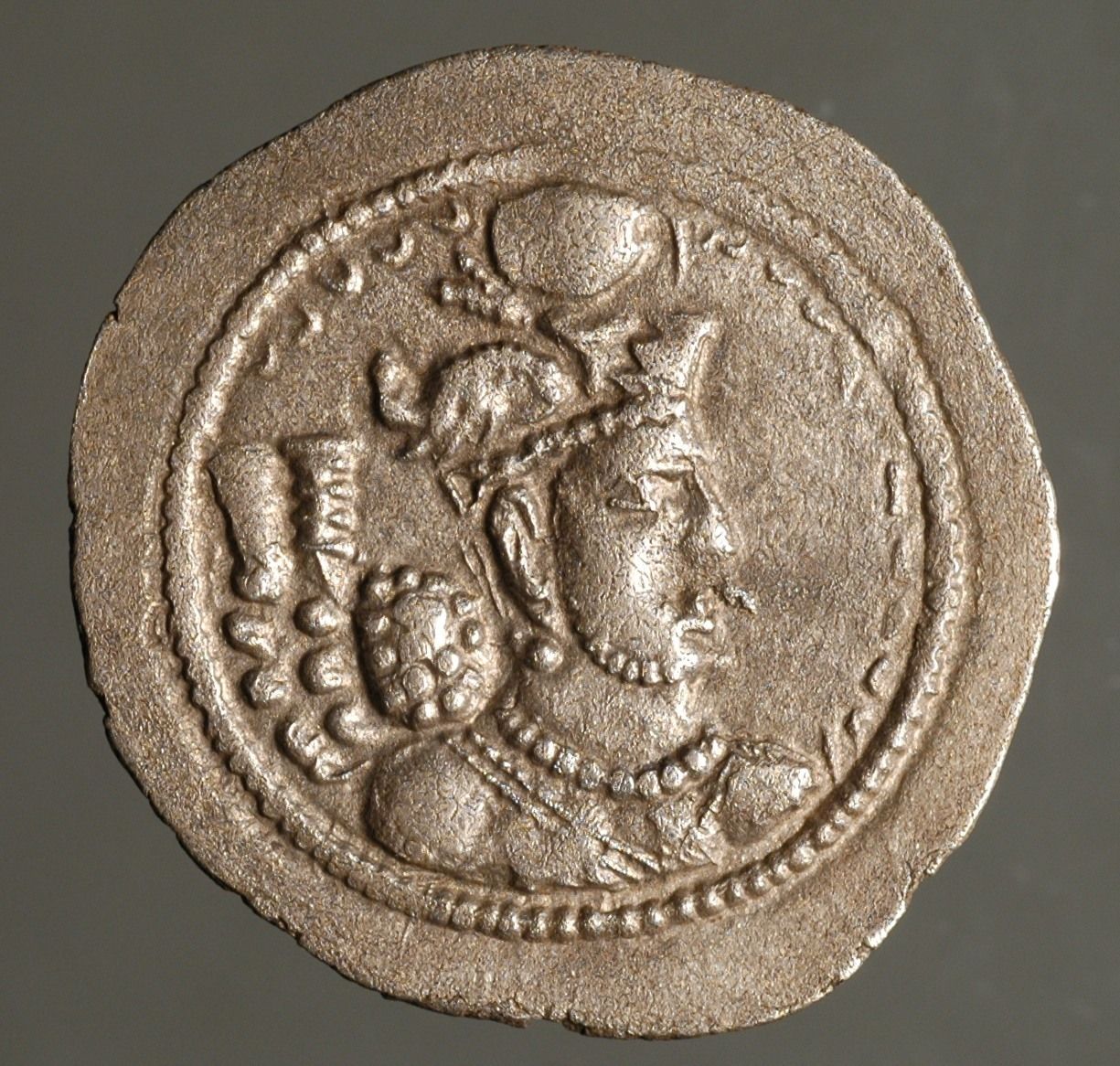 S-087a Sassanian, Varhran (Bahram) IV, AD 388-399, eastern "Taxilla" mint issue