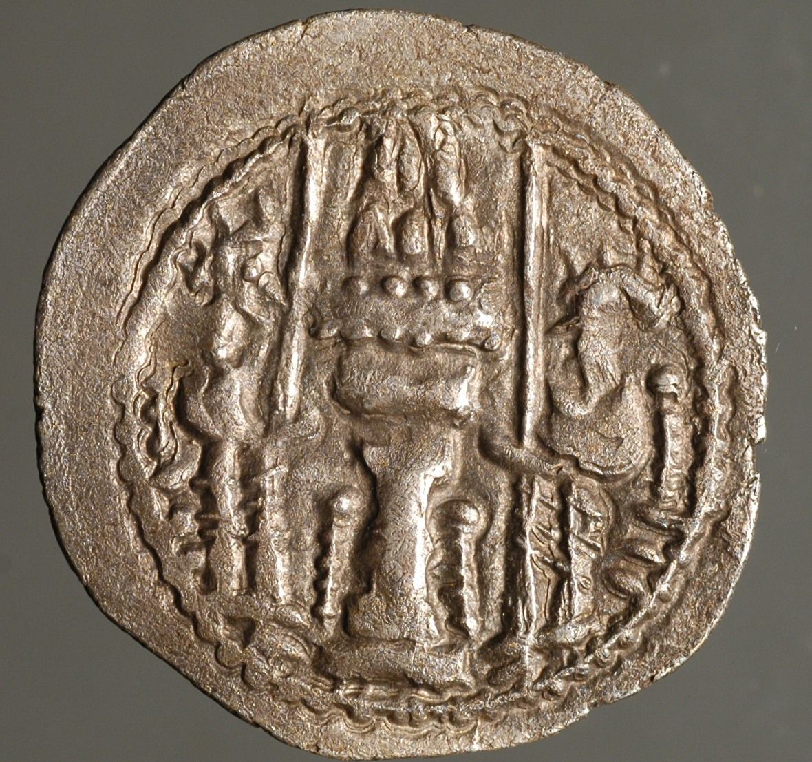 S-087a Sassanian, Varhran (Bahram) IV, AD 388-399, eastern "Taxilla" mint issue