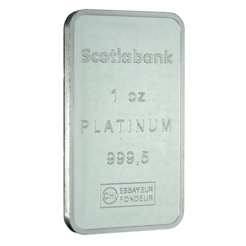 1 oz Platinum Swiss (Switzerland) Scotiabank (Valcambi) Bar