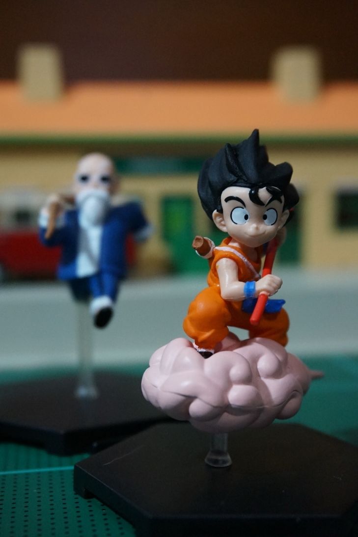 Dragonball Rare!! figure Z Goku and Master Roshi Anime 2 pieces JAPAN