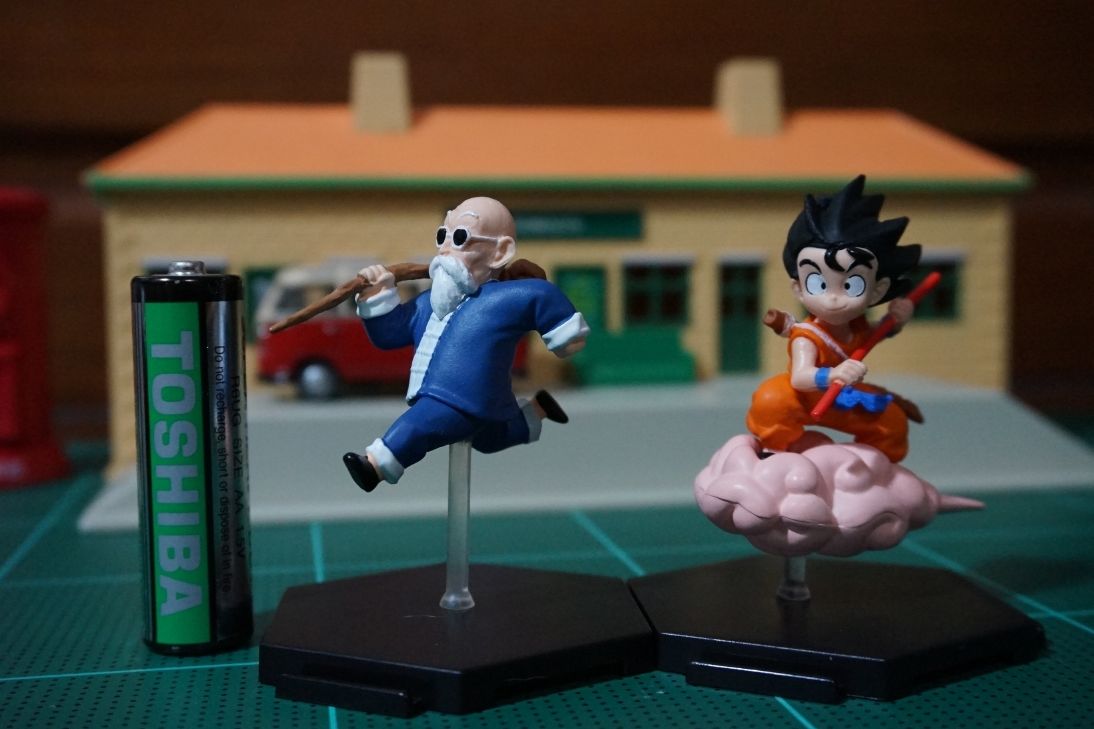 Dragonball Rare!! figure Z Goku and Master Roshi Anime 2 pieces JAPAN