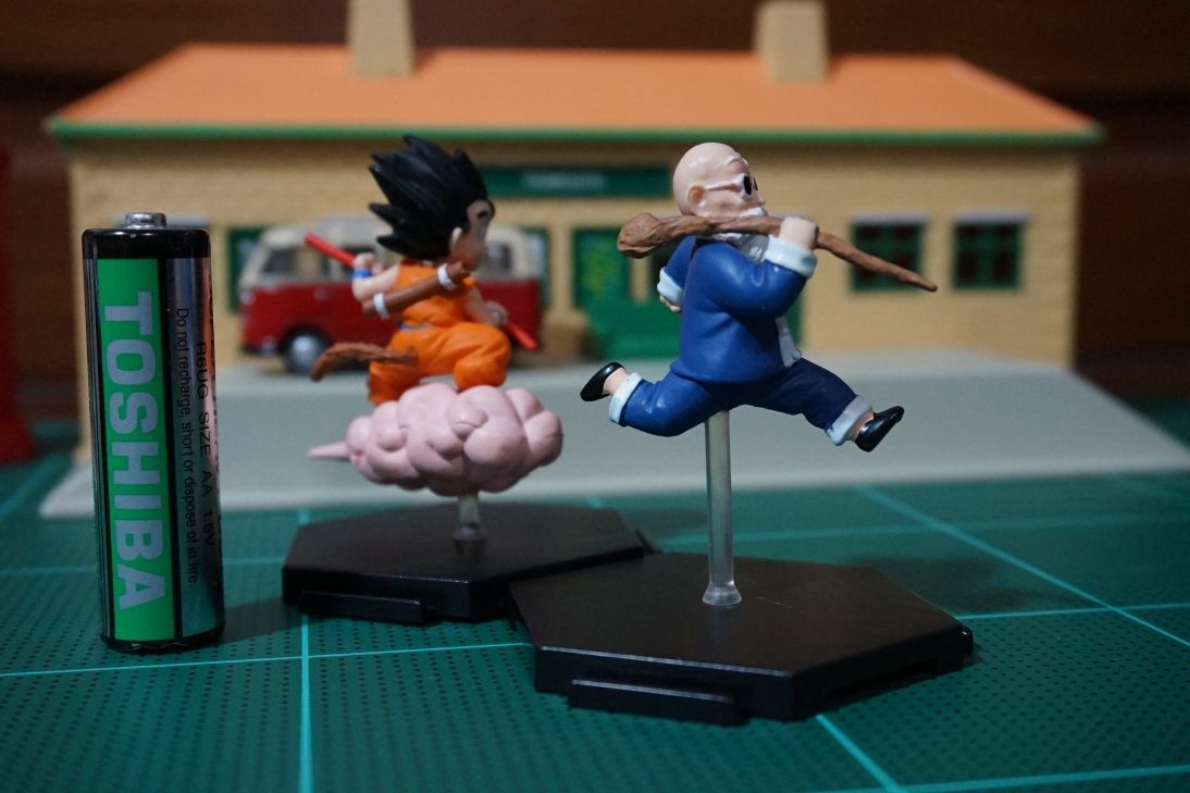 Dragonball Rare!! figure Z Goku and Master Roshi Anime 2 pieces JAPAN