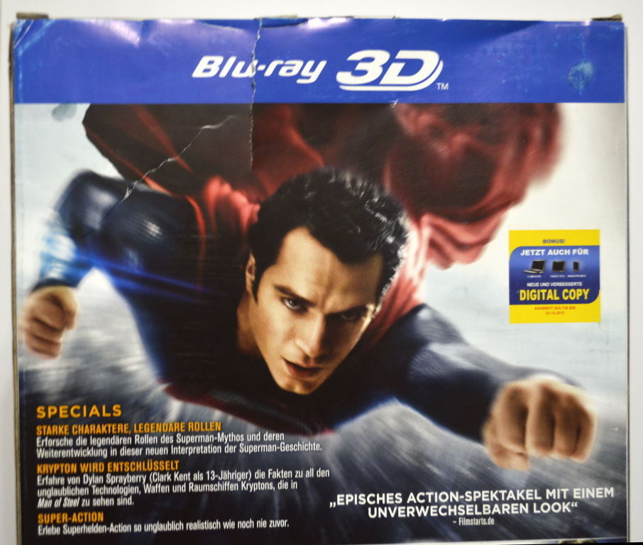 Man of Steel Ultimate Collector's Edition SUPERMAN 1/6 Statue NO DVD Germany