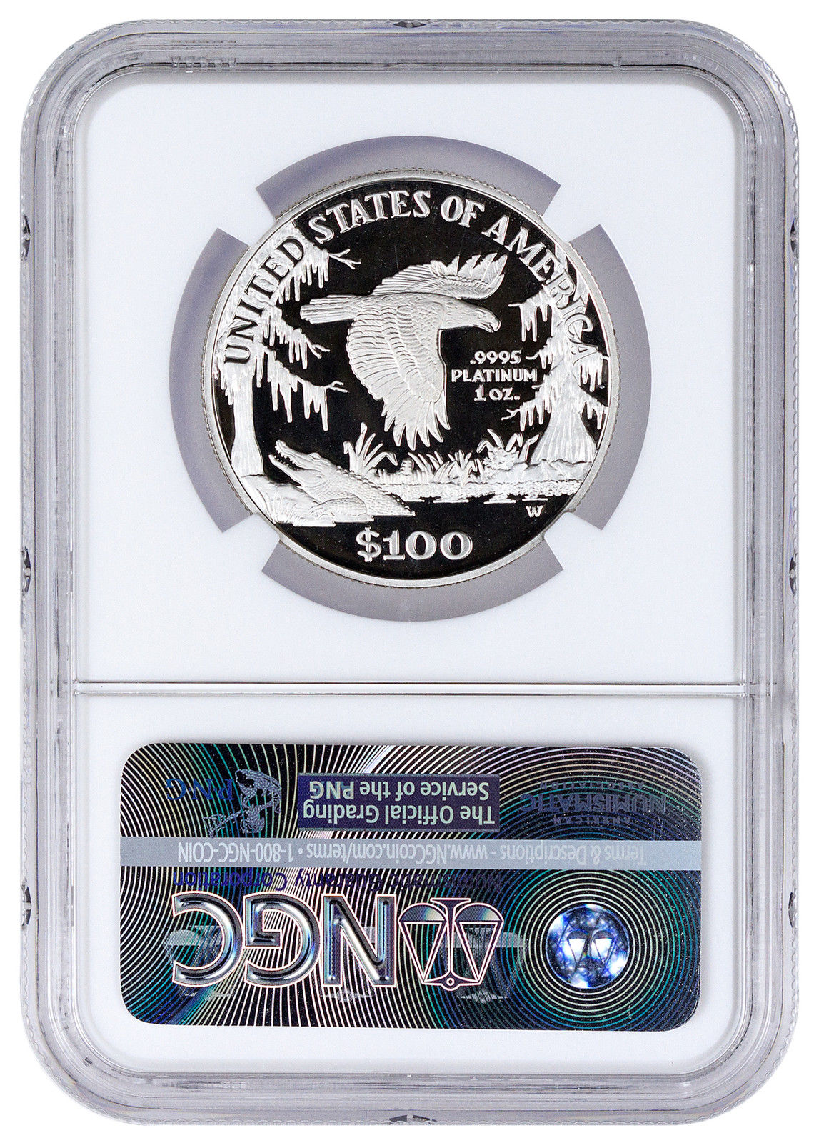 1999-W $100 1 Oz Proof American Platinum Eagle NGC PF69 UC SKU17009