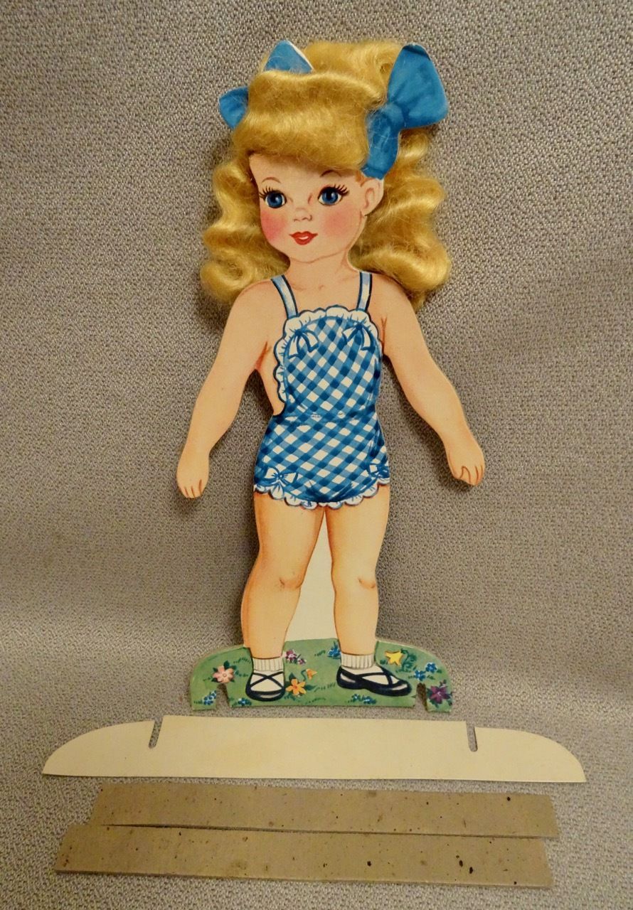 1952 DEBBIE DARLING PAPER DOLL with WAVY HAIR SAALFIELD - UNCUT in ORIGINAL BOX