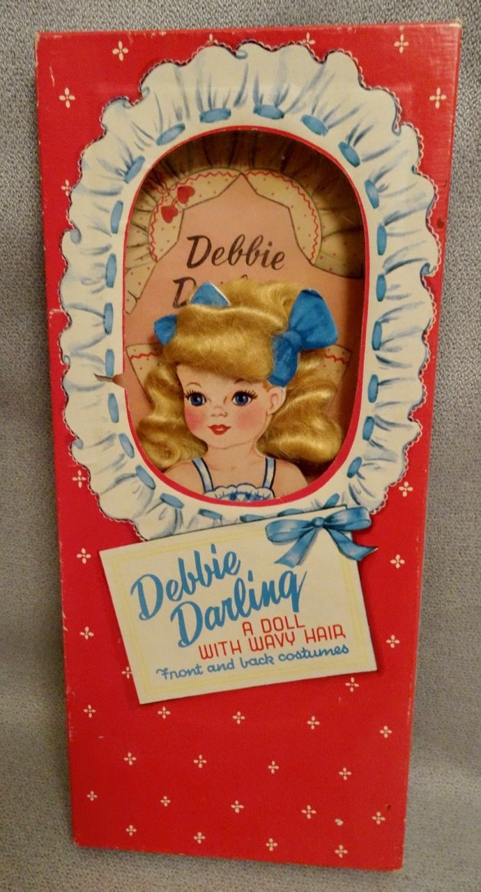 1952 DEBBIE DARLING PAPER DOLL with WAVY HAIR SAALFIELD - UNCUT in ORIGINAL BOX