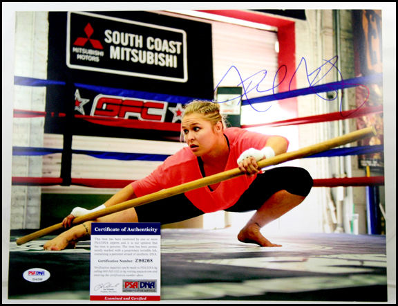 RONDA ROUSEY AUTOGRAPH SIGNED 11X14 PHOTO PICTURE UFC MMA PSA/DNA PSA COA