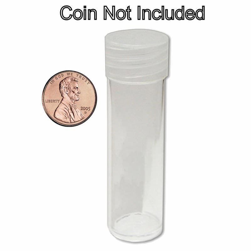 Round Penny Coin Tubes 19mm by BCW 5 pack