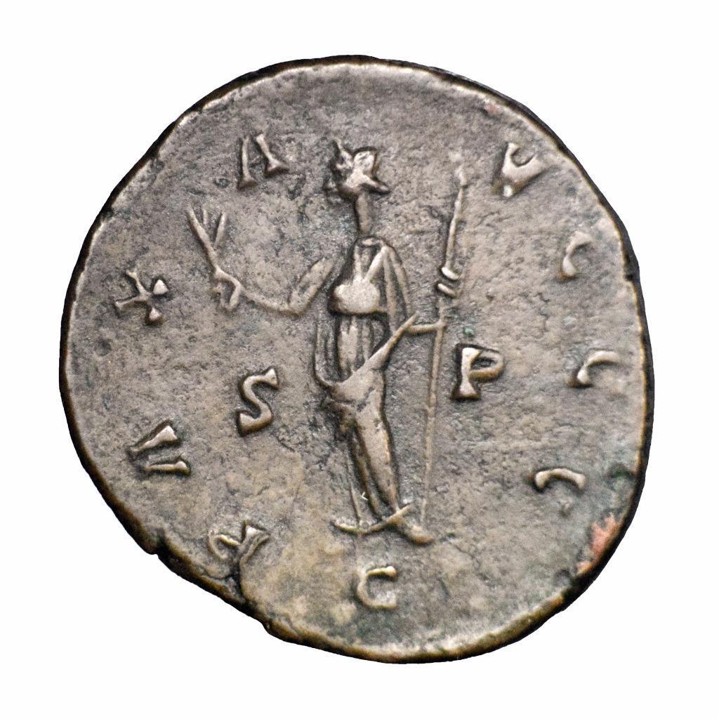 British usurpers: Carausius bronze antoninianus minted London 292 AD.