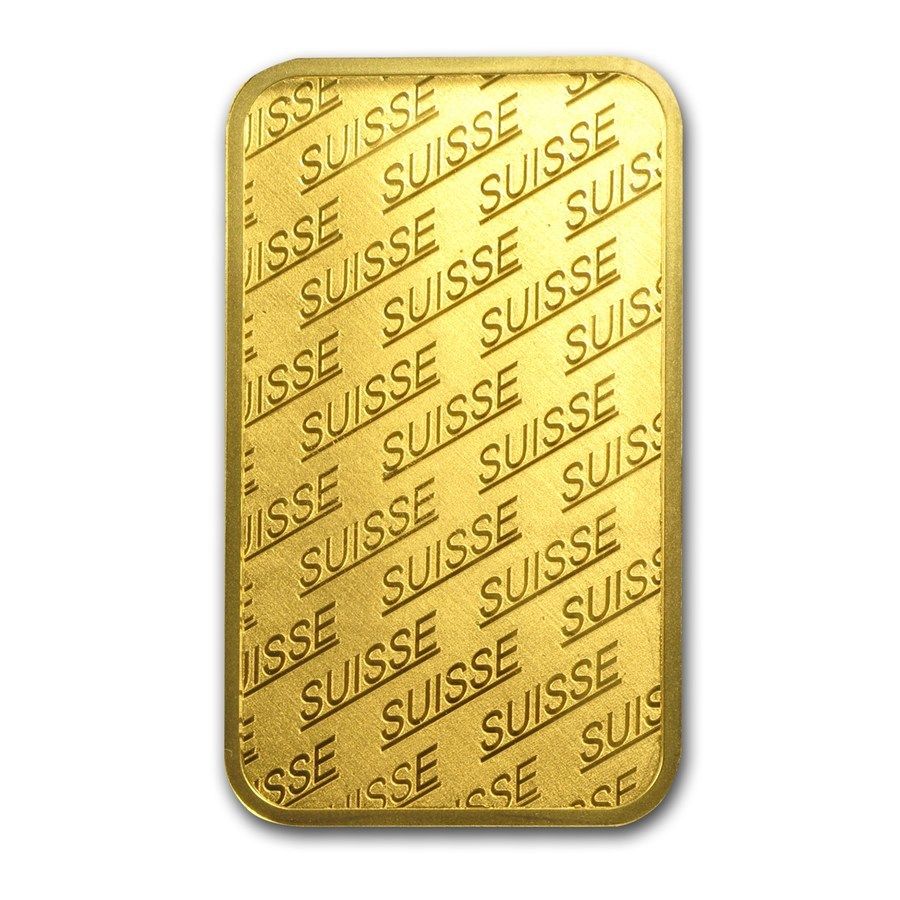 1 oz Gold Bar - Pamp Suisse New Design (In Assay) - SKU #86748