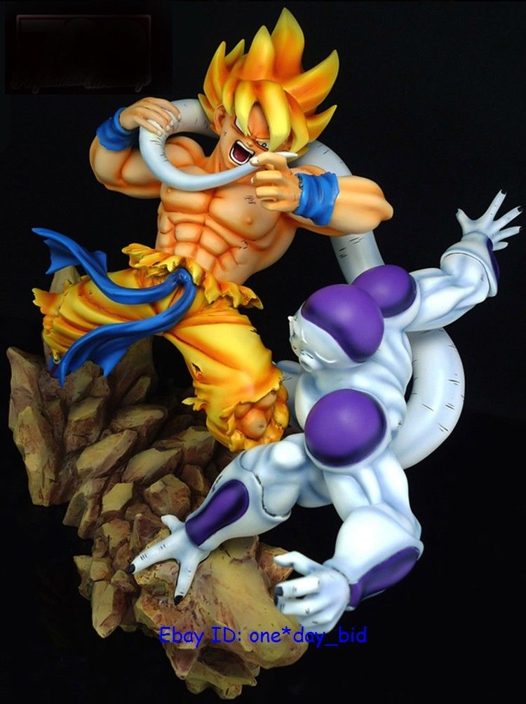 Dragon Ball Z DBZ SUPER SAIYAN GOKU VS FRIEZA Statue GK RESIN FIGURE