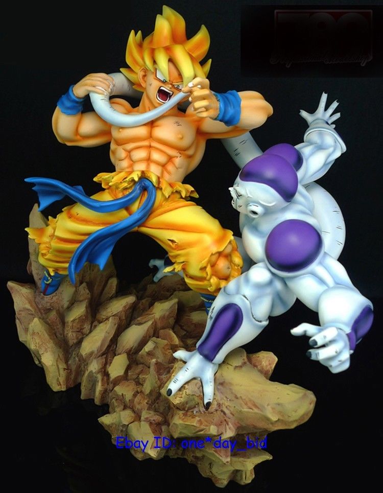 Dragon Ball Z DBZ SUPER SAIYAN GOKU VS FRIEZA Statue GK RESIN FIGURE