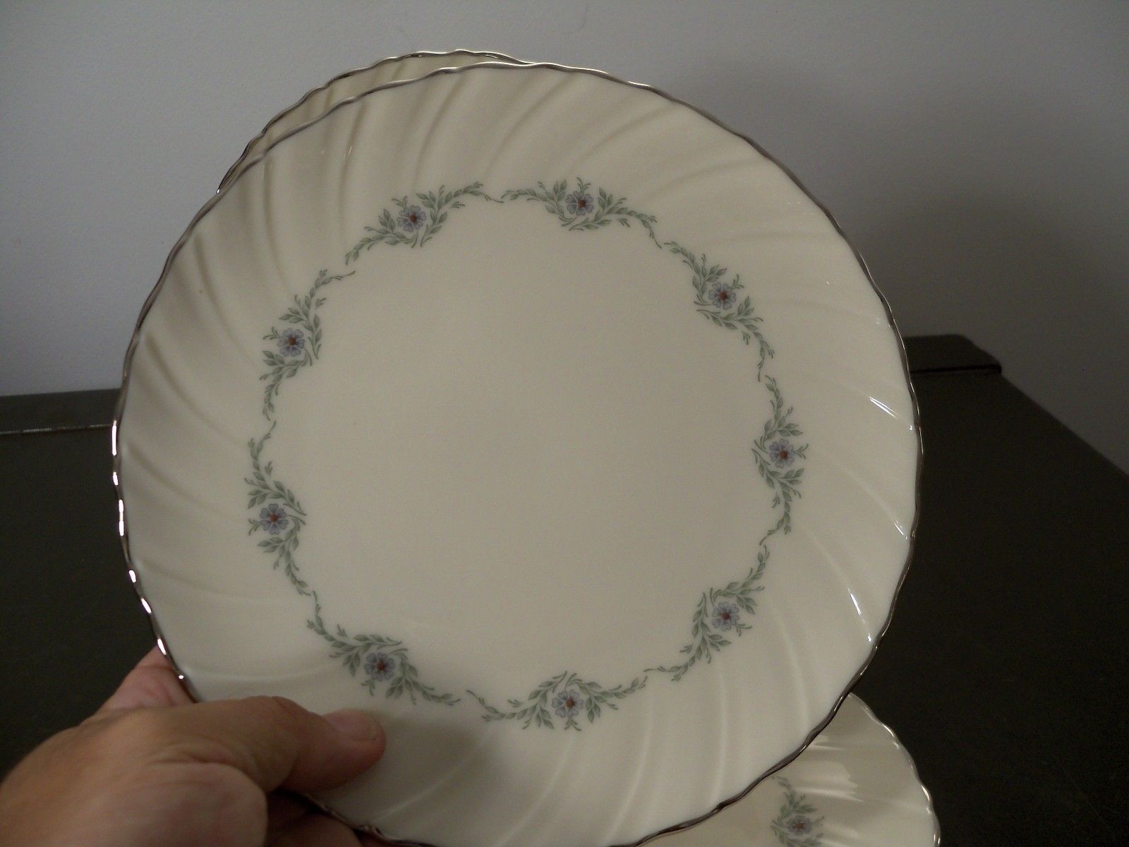 Lenox China Musette Pattern - Set of 4 Salad Plates - 7 7/8" Wide