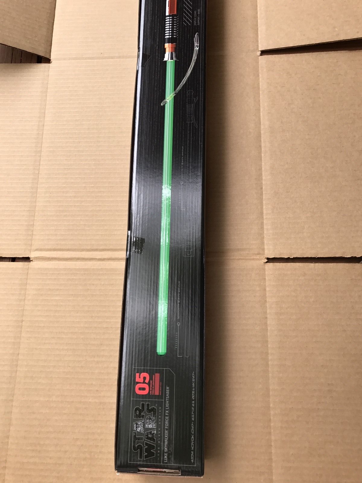 Star Wars The Black Series Luke Skywalker ROTJ Force Fx Lightsaber Green Blade