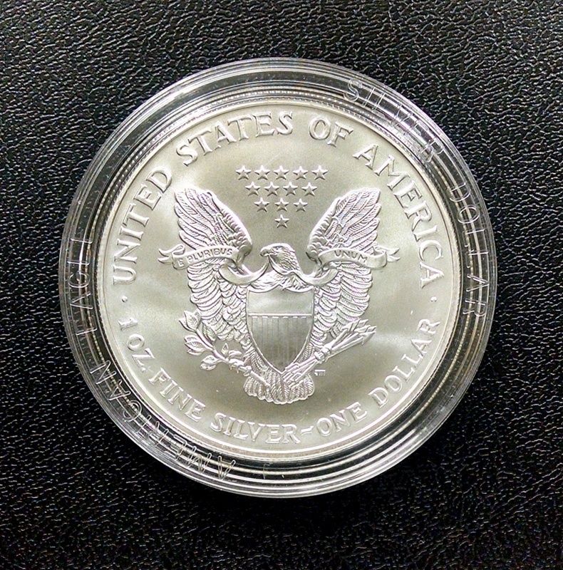 1999 American Silver Eagle 1oz Fine Silver Coin w/ Box & COA -US Mint -Excellent