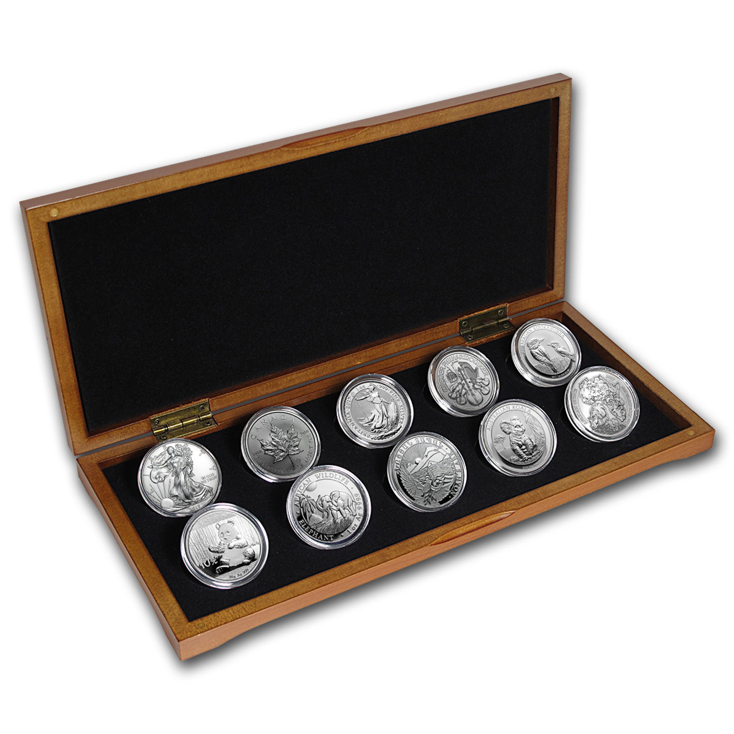 2017 10-Coin Silver 1 oz Around the World Bullion Set - SKU #131876