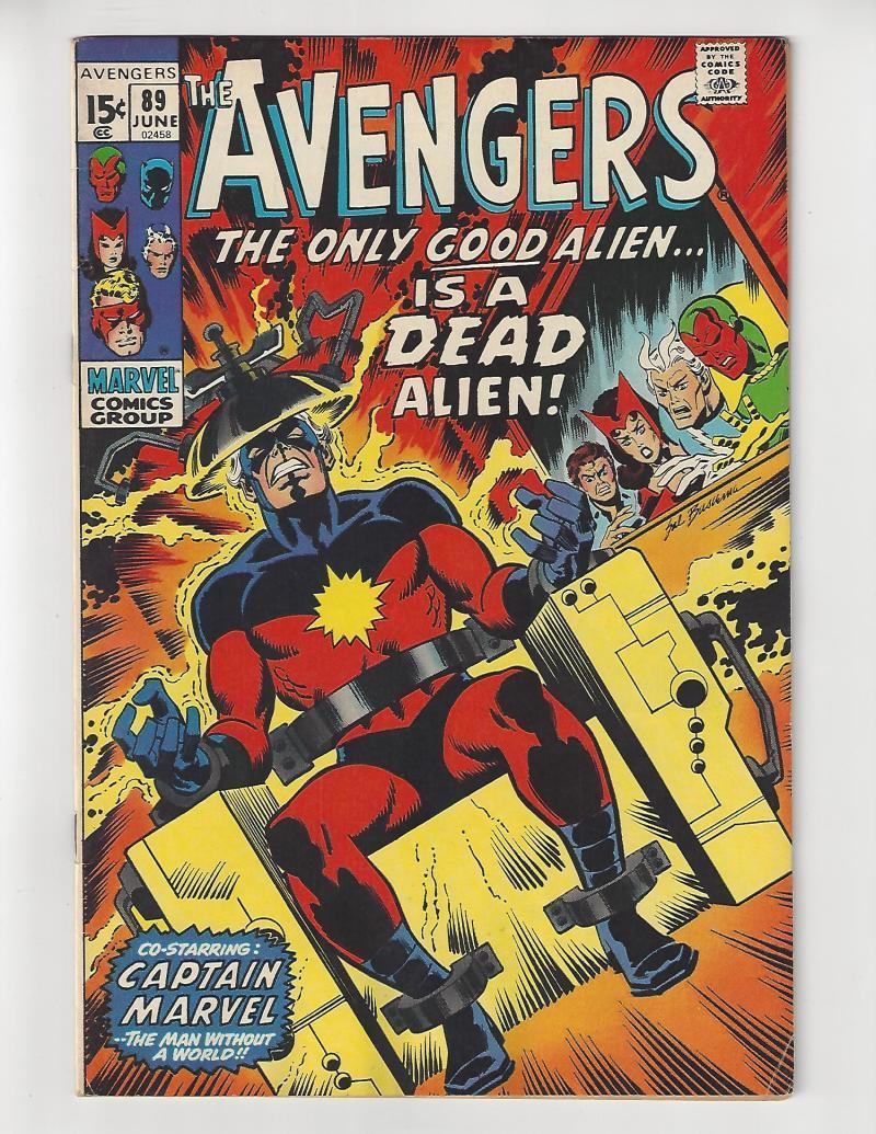 The Avengers #89/Bronze Age Marvel Comic Book/FN-VF