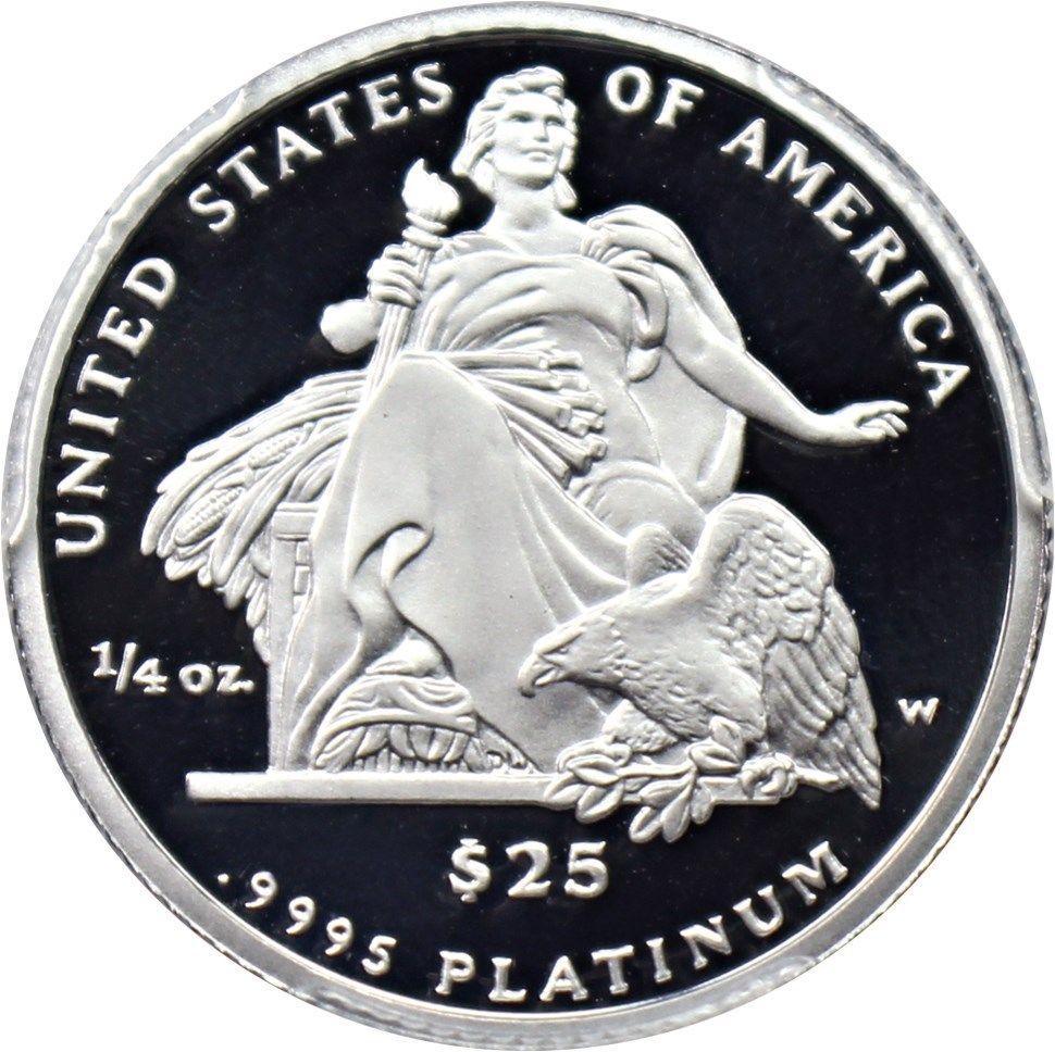 2004-W Platinum Eagle $25 PCGS PR 70 DCAM - Statue Liberty 1/4 oz