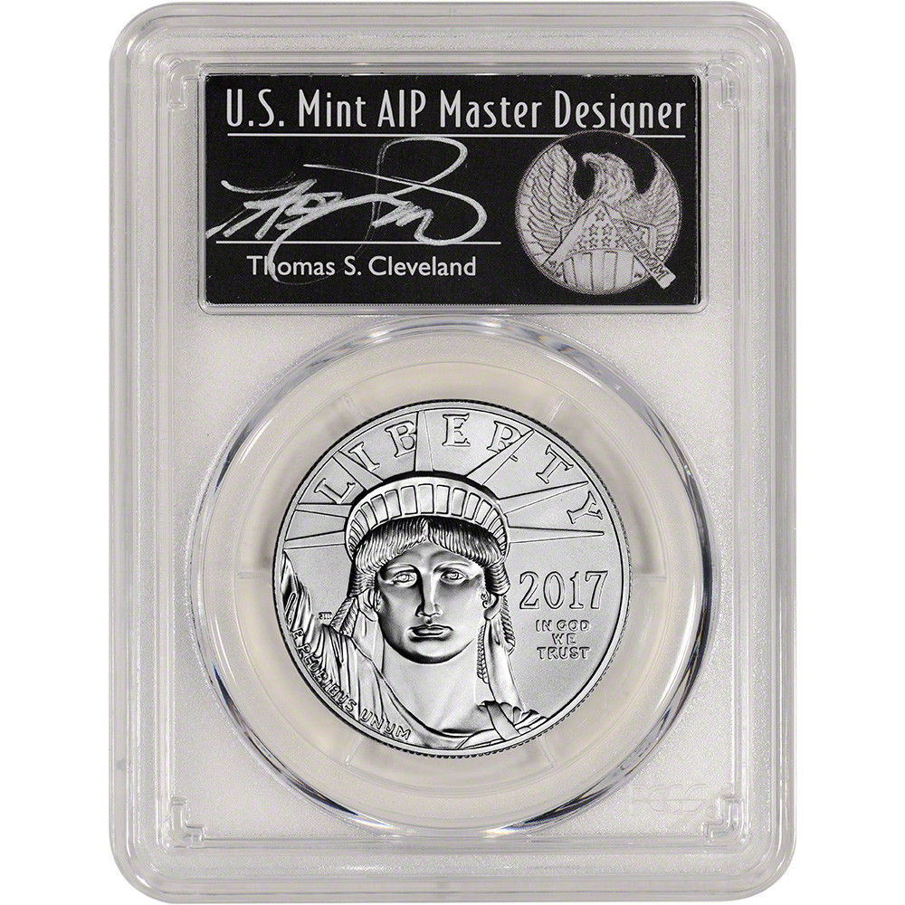 2017 American Platinum Eagle (1 oz) $100 - PCGS MS70 - First Day Issue Cleveland