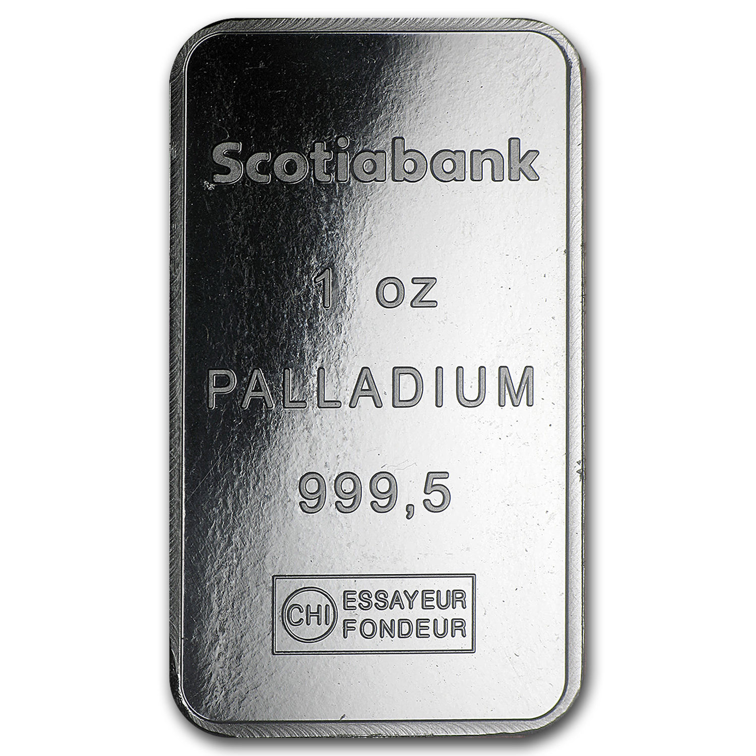 1 oz Palladium Bar - Scotiabank (In Assay) - SKU #92546