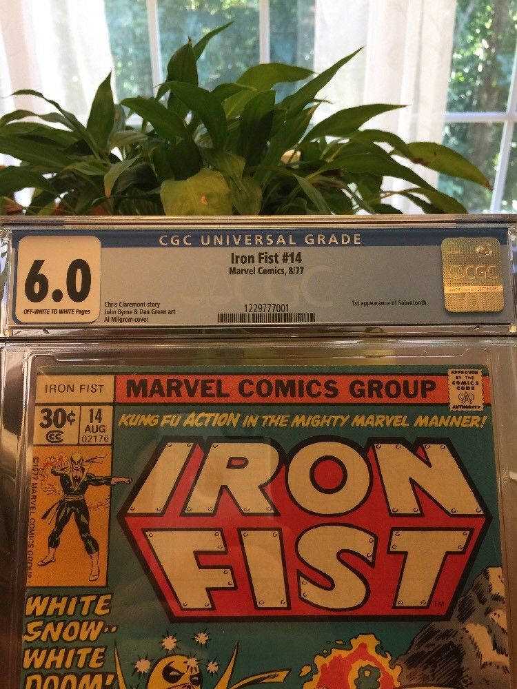 Iron Fist #14 CGC 6.0 White Pages 1st Appearance of Sabretooth Wolverine