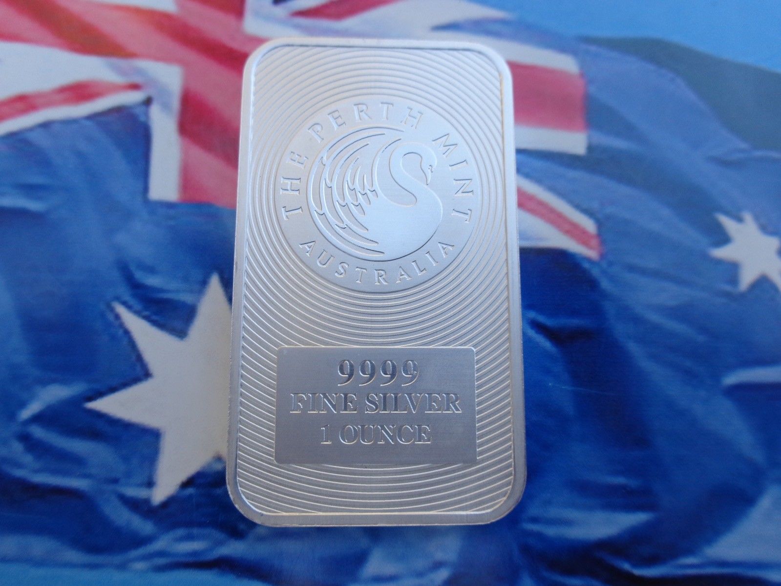 1 oz. Perth Mint Kangaroo silver art bar .9999 ultra fine silver