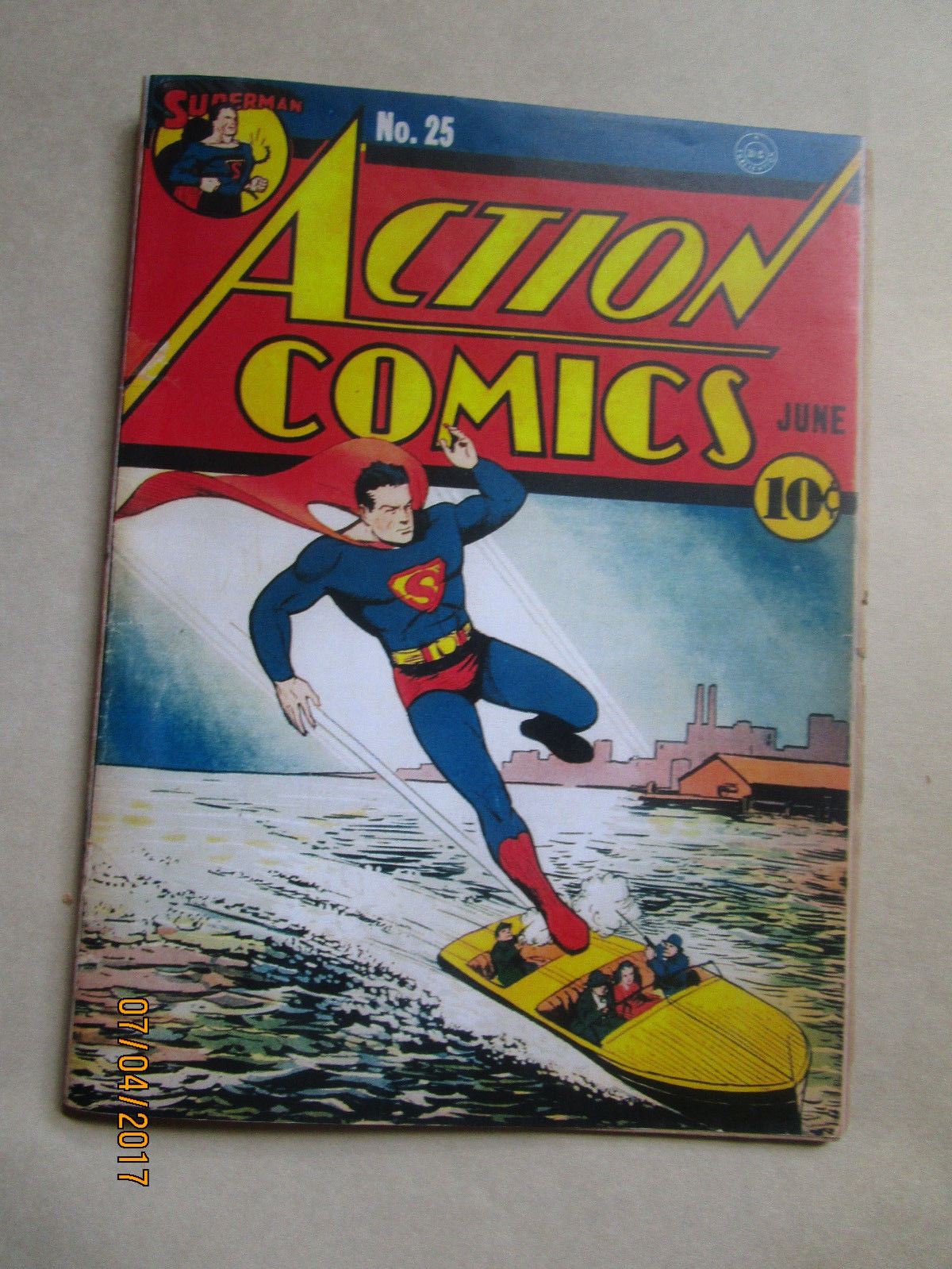 ACTION COMICS # 25 - COVERLESS BUT OTHERWISE COMPLETE - 1940 ISSUE