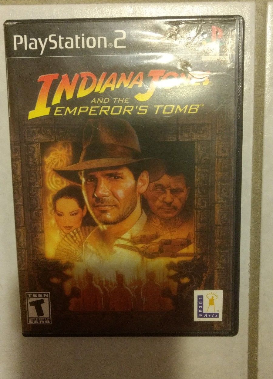 INDIANA JONES AND THE EMPEROR'S TOMB complete w/ instructions Playstation 2 PS2