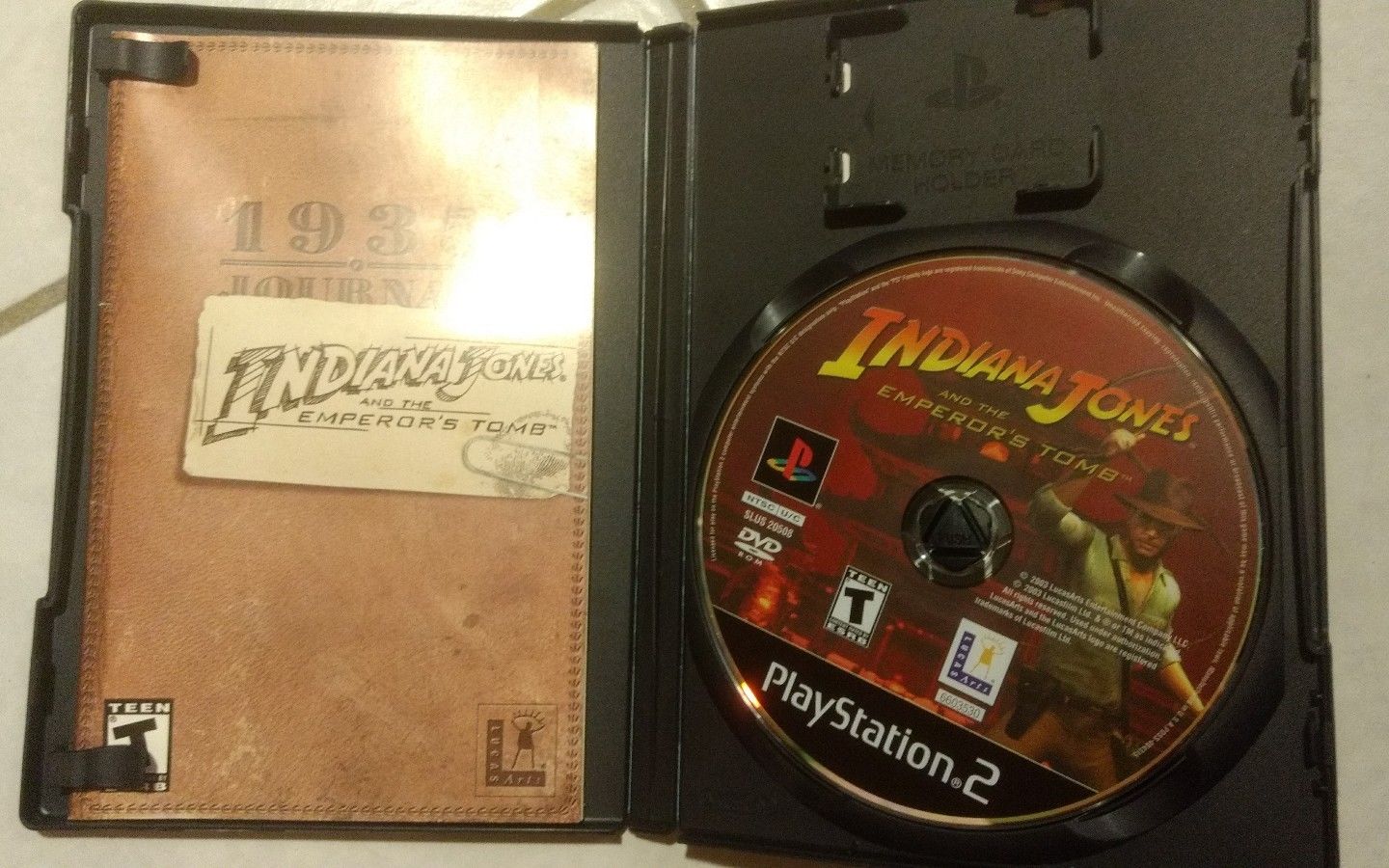 INDIANA JONES AND THE EMPEROR'S TOMB complete w/ instructions Playstation 2 PS2