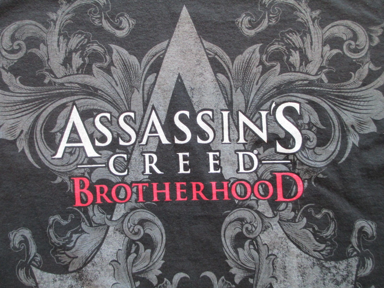 Ubisoft Assassin's Creed Brotherhood Black Gray Long Sleeves Shirt S Small M