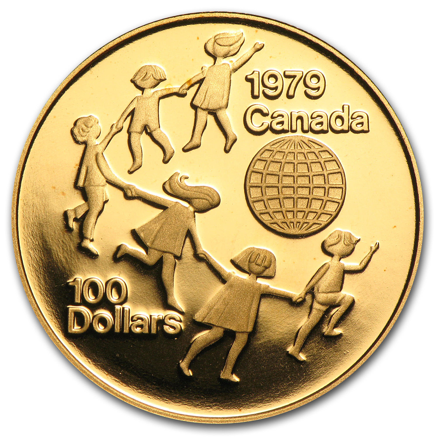 1979 Canada 1/2 oz Proof Gold $100 Year of the Child - SKU #35693