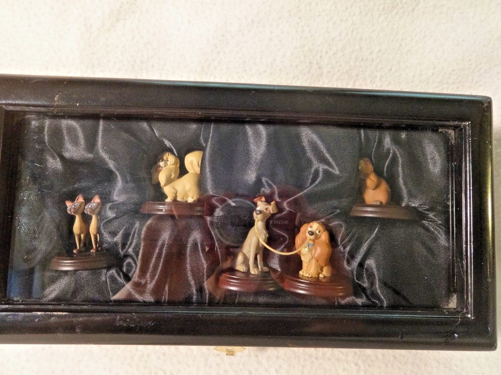 Disney Lady and the Tramp - Figurine Set - Limited Edition -RARE Si & Am Peg
