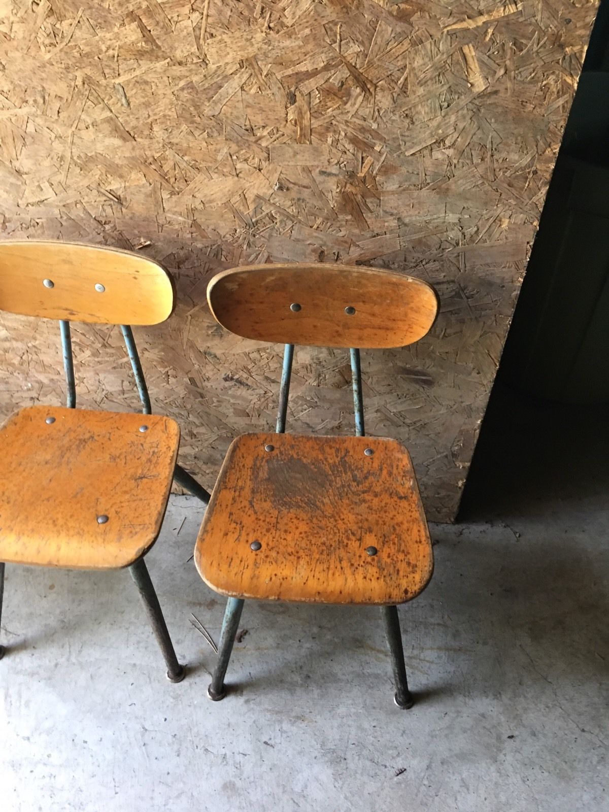 4 Vintage  "AMERICAN SEATING Co."- Kindergarten  -SCHOOL CHAIRS 1950's