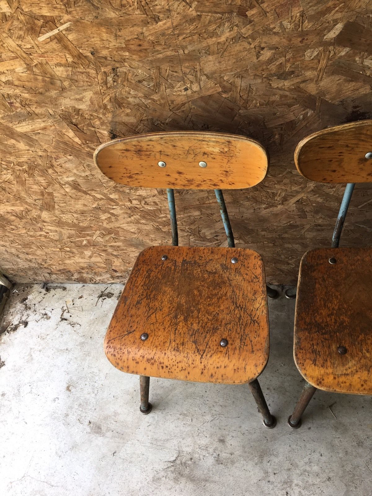 4 Vintage  "AMERICAN SEATING Co."- Kindergarten  -SCHOOL CHAIRS 1950's