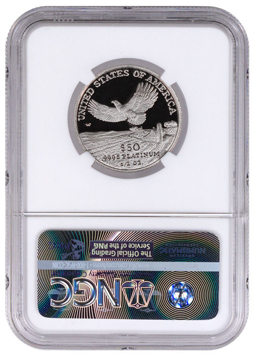 2000-W $50 1/2 Oz Proof American Platinum Eagle NGC PF70 UC SKU16255