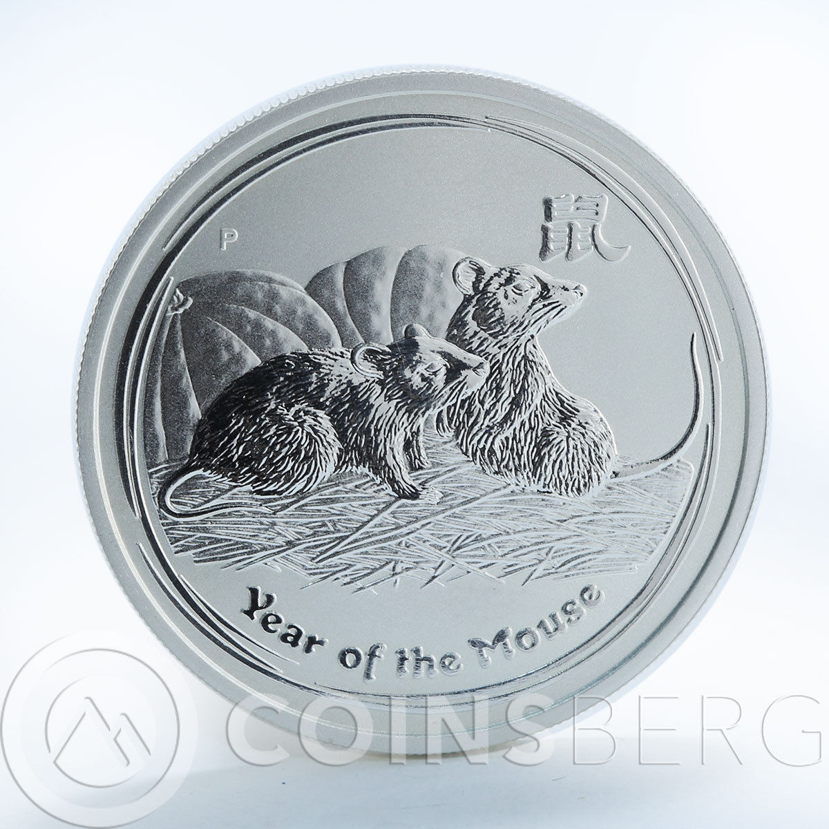 Australia 50 Cents Year of the Mouse Rat Series II 1/2 oz silver coin 2008