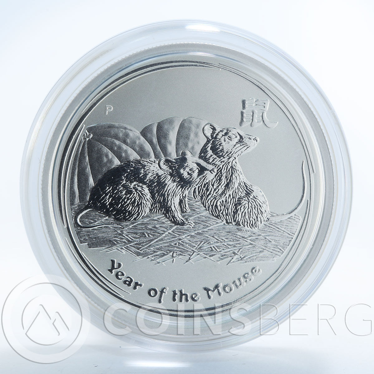 Australia 50 Cents Year of the Mouse Rat Series II 1/2 oz silver coin 2008