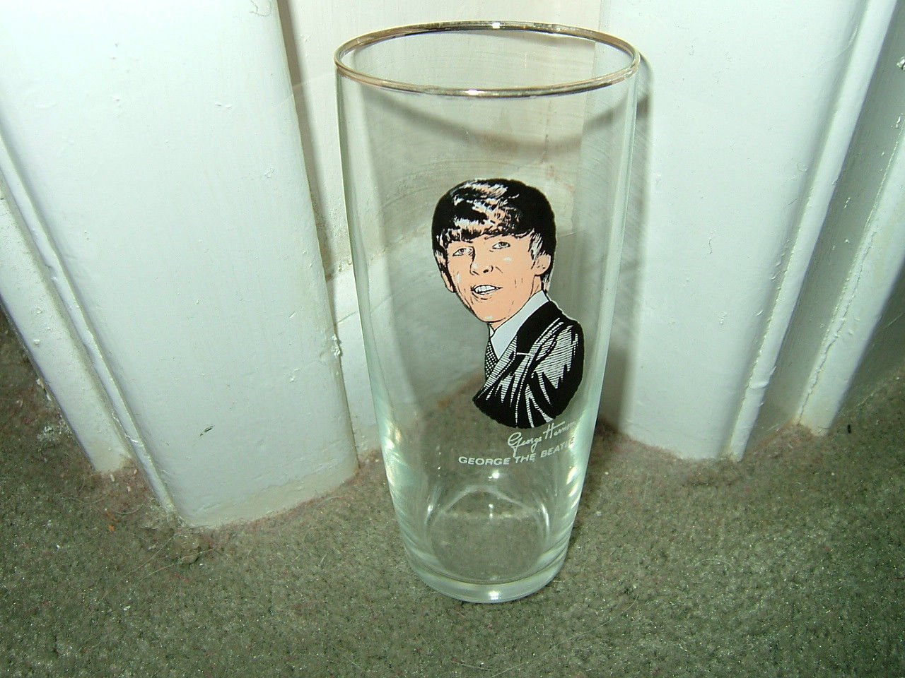 BEATLES 1964 SET OF GLASSES FROM HOLLAND. JOHN LENNON/PAUL MCCARTNEY/RINGO STARR