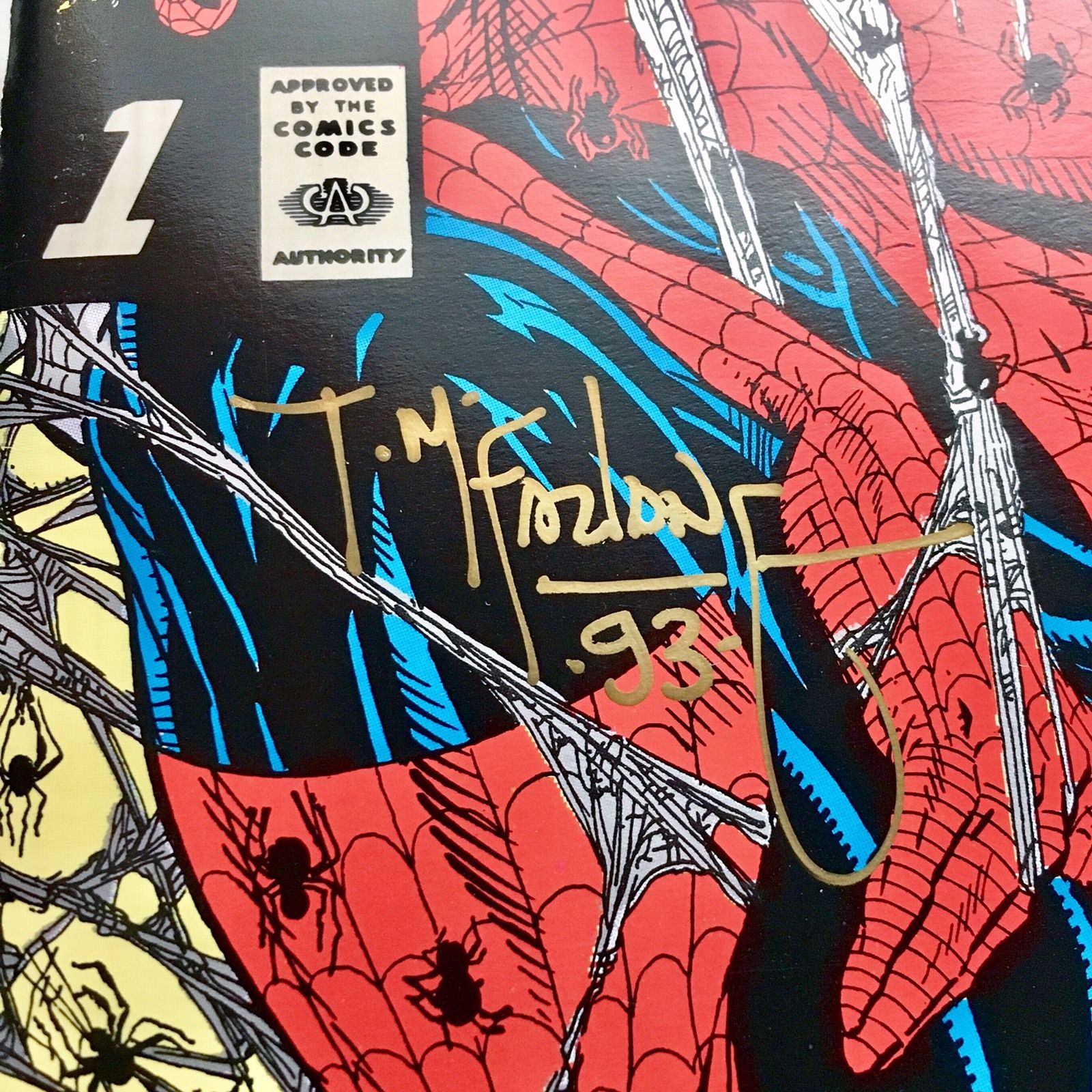 SPIDER-MAN #1 Todd McFarlane SIGNED PLATINUM Retailer Cover Variant RARE NM SDCC