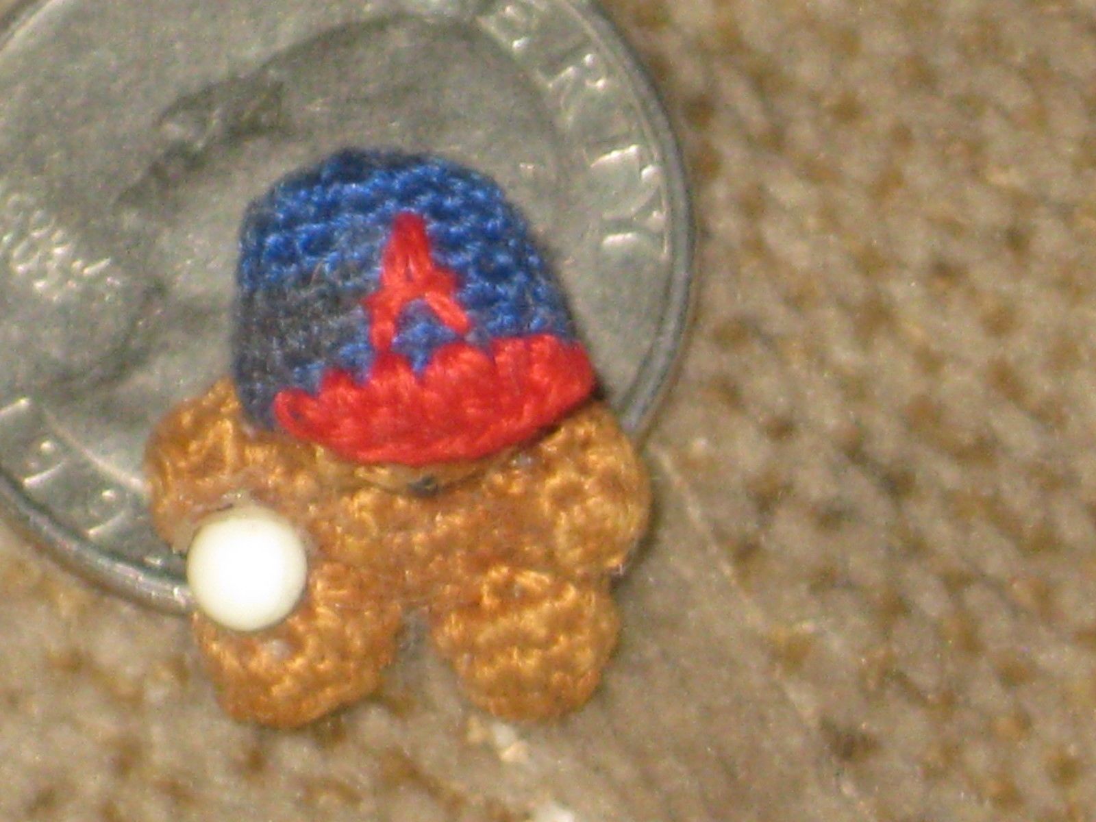 Miniature Crochet Teddy Bear (Ca. Angels)