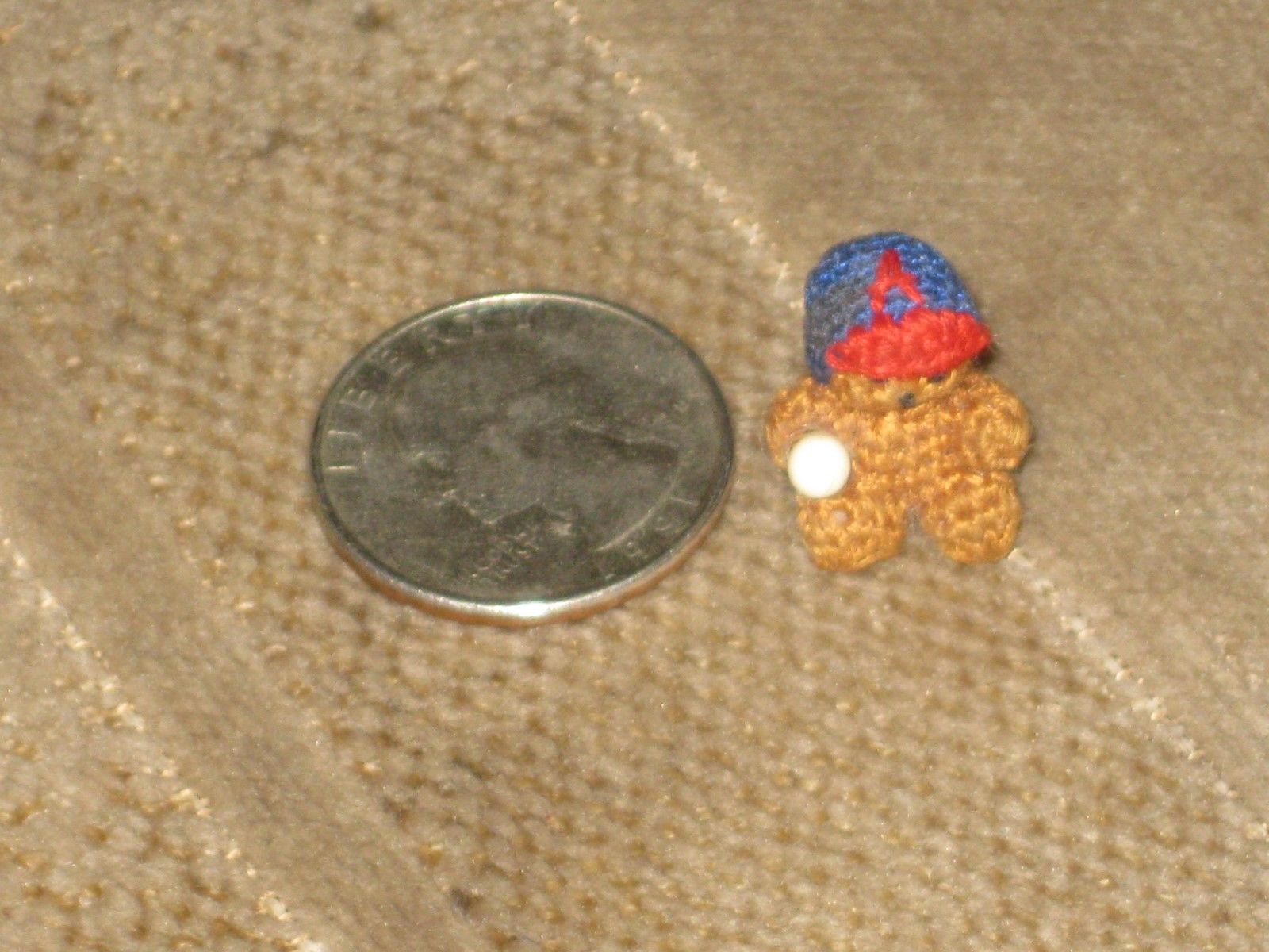 Miniature Crochet Teddy Bear (Ca. Angels)