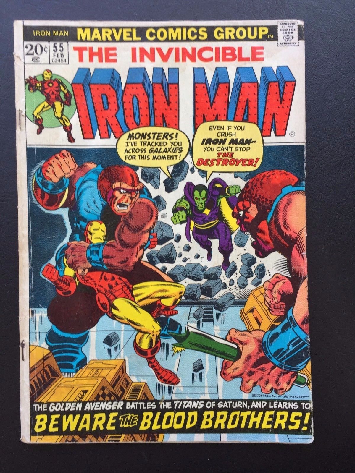 Iron Man #55 - 1st App(s) of Thanos, Drax, Mentor, Starfox & Kronos! Marvel Key