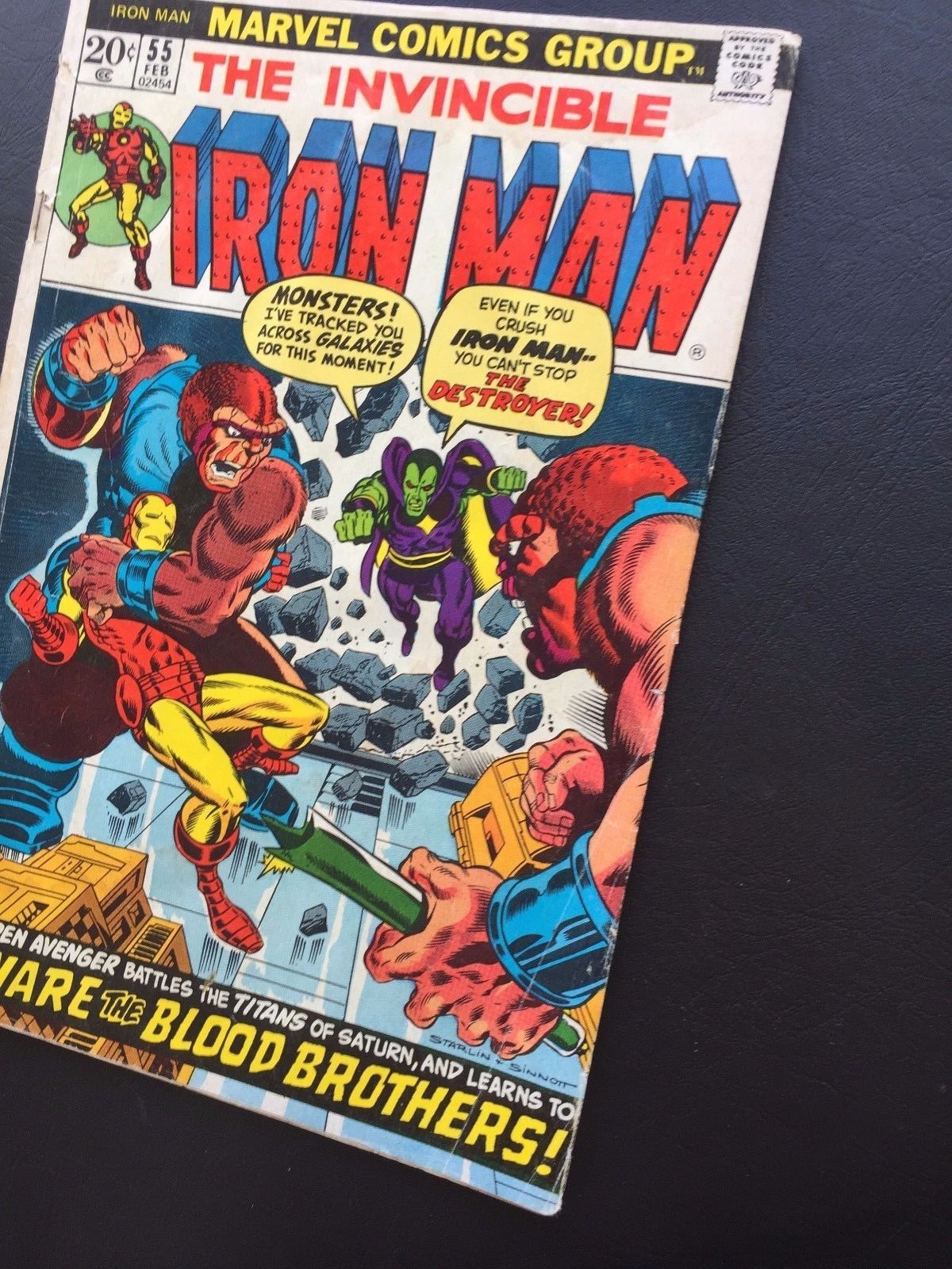 Iron Man #55 - 1st App(s) of Thanos, Drax, Mentor, Starfox & Kronos! Marvel Key